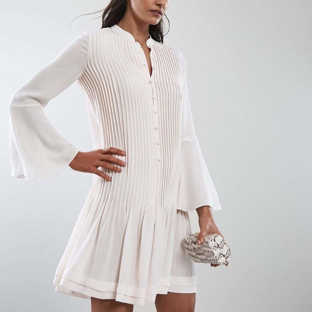 NWT off white sylvan pleated Reiss dress
